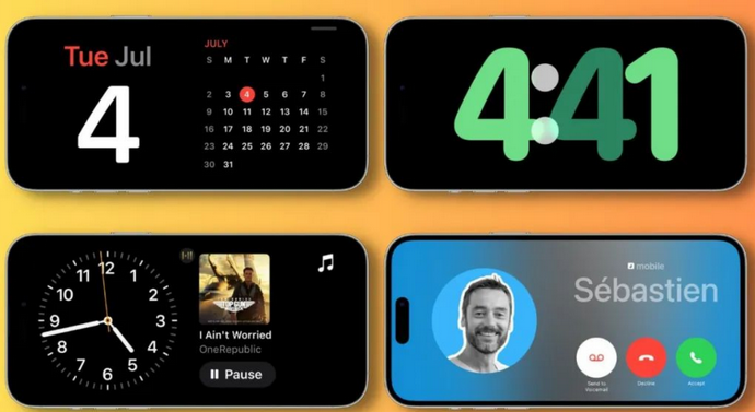 金城江苹果手机维修分享iOS17横屏充电待机显示有什么好处 