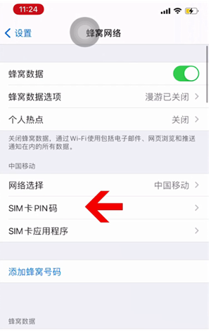 金城江苹果14维修网分享如何给iPhone14的SIM卡设置密码 