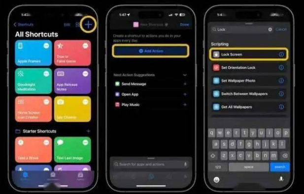 金城江苹果14锁屏维修店分享iPhone14升级iOS16.4后如何创建锁屏快捷方式 