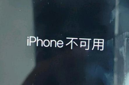 金城江苹果服务网点分享锁屏界面显示“iPhone 不可用”如何解决 